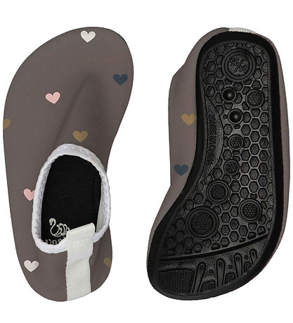 Vanilla Copenhagen Badesko - Wood m. Hjerter  Vanilla Copenhagen Badesko - Wood m. Hjerter