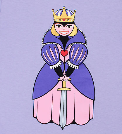 Danefæ T-shirt - Danebasic - Purple Queen Your Friend