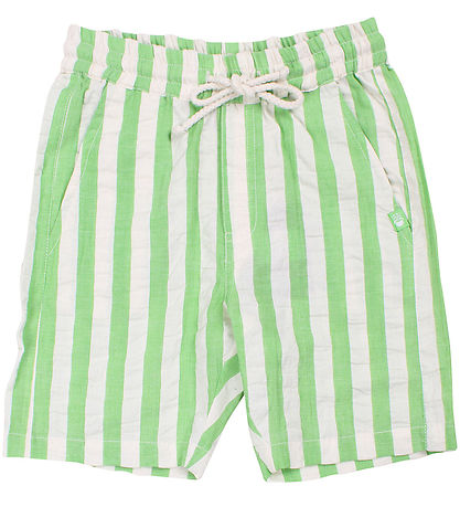 Danefæ Shorts - Danegorm - Searsucker - Bright Green/Chalk