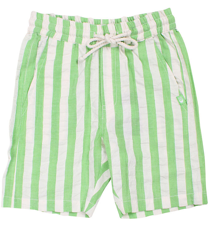 Danefæ Shorts - Danegorm - Searsucker - Bright Green/Chalk