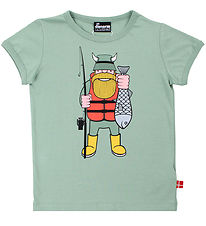 Danefæ T-shirt - Danebasic - Herb Green Fisk Din Ven Danefæ T-shirt - Danebasic - Herb Green Fisk Din Ven