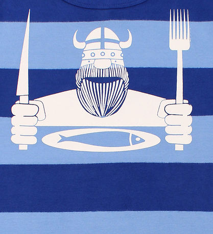 Danefæ T-shirt - Danesigurd - Skipper Blue/Waterblue Eating  Danefæ T-shirt - Danesigurd - Skipper Blue/Waterblue Eating
