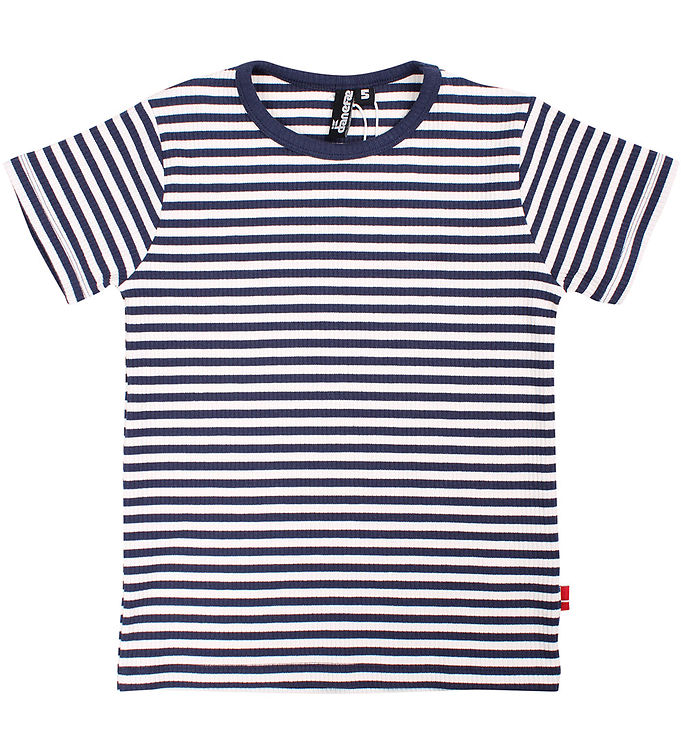 Danefæ T-shirt - Rib - DaneStory - Navy/Chalk