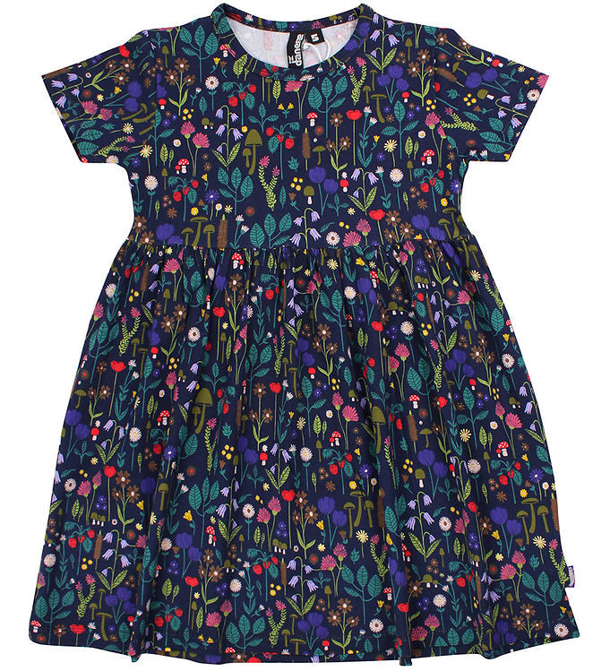 Danefæ Kjole - Daneshelfish Modal - Navy Botanical