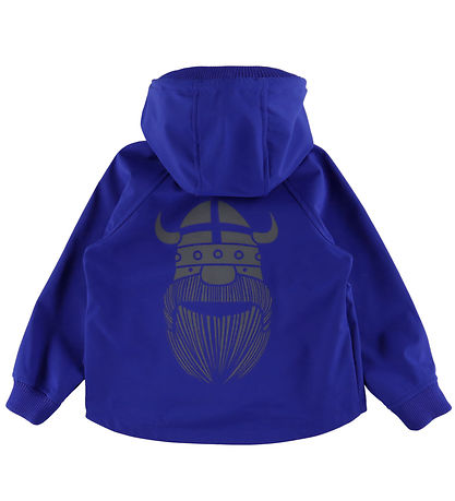 Danefæ Softshelljakke m. Fleece - DanEmil Brushed - Deep Blue/Re Danefæ Softshelljakke m. Fleece - DanEmil Brushed - Deep Blue/Re