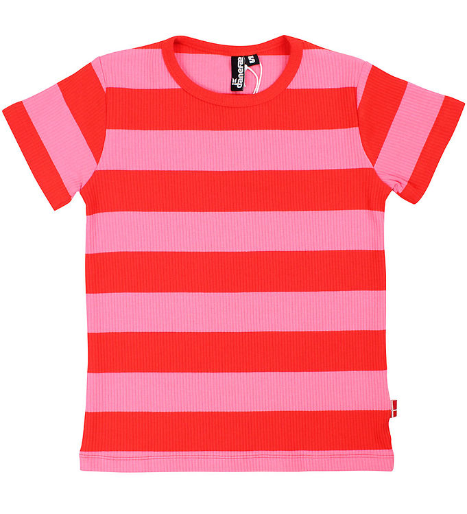 Danefæ T-shirt - Danestory - Summer Red/Bright Pink