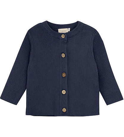 Fixoni Cardigan - Strik - Indigo Blue Fixoni Cardigan - Strik - Indigo Blue