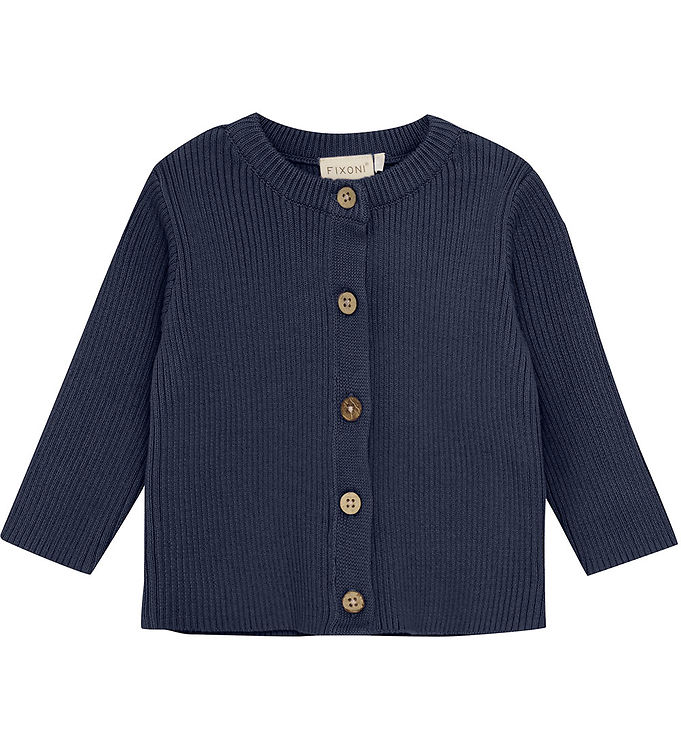 Fixoni Cardigan - Strik - Indigo Blue