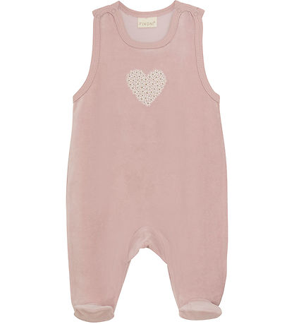 Fixoni Romper w. Bodysuit l/s - Velvet - Shadow Gray