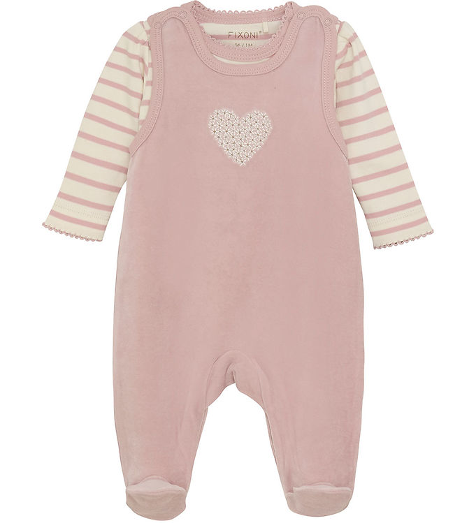 Fixoni Sparkedragt m. Body l/æ - Velour - Shadow Gray