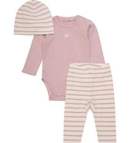 Fixoni Sæt - Leggings/Hue/Body l/æ - Shadow Gray