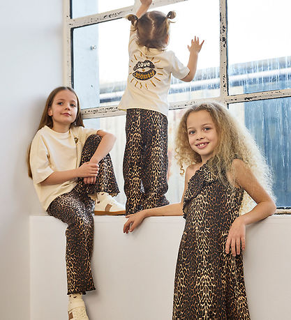 The New Bukser - Rib - TnEllen - Wide - Oxford Tan AOP