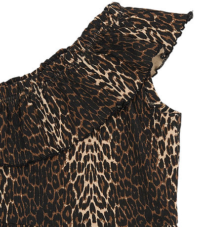 The New Kjole - Rib - TnEllen - Oxford Tan AOP The New Kjole - Rib - TnEllen - Oxford Tan AOP