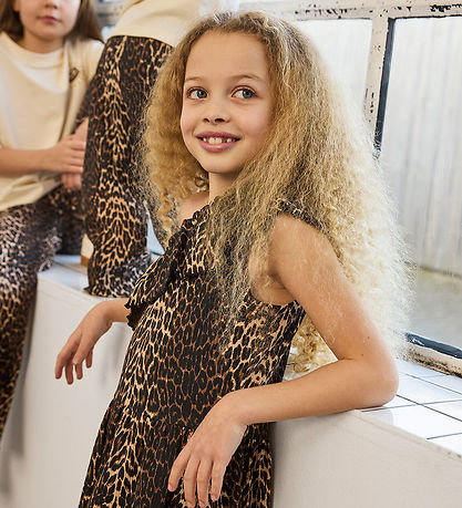 The New Kjole - Rib - TnEllen - Oxford Tan AOP The New Kjole - Rib - TnEllen - Oxford Tan AOP