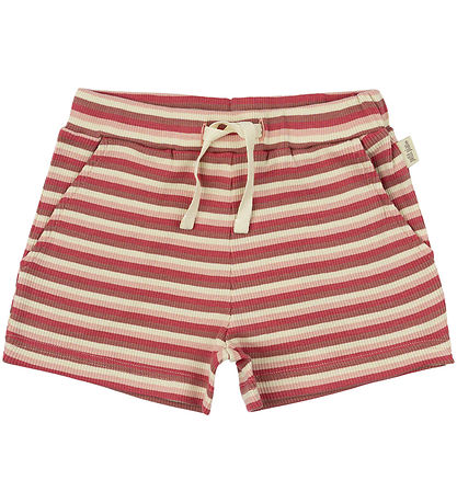 Petit Piao Shorts - Rib - Modal - Light Berry Multi Stripe Petit Piao Shorts - Rib - Modal - Light Berry Multi Stripe