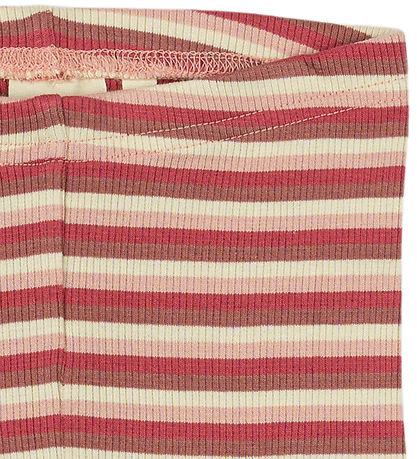 Petit Piao Leggings - Rib - Modal - Light Berry Multi Stripe Petit Piao Leggings - Rib - Modal - Light Berry Multi Stripe