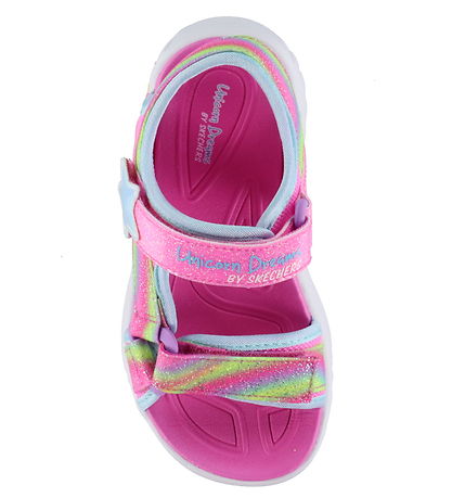 Skechers Sandaler m. Lys - Unicorn Dreams - Pink/Multi Skechers Sandaler m. Lys - Unicorn Dreams - Pink/Multi