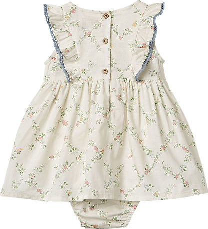 Wheat Kjolebody k/æ - Sofia - Ivory Checked Flowers
