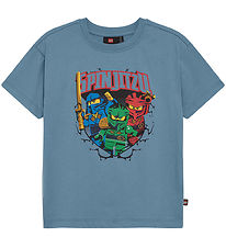 LEGO® Wear Ninjago T-shirt - LwTaffy - Dusty Blue LEGO® Wear Ninjago T-shirt - LwTaffy - Dusty Blue