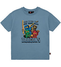LEGO® Wear Ninjago T-shirt - LwTaffy - Dusty Blue LEGO® Wear Ninjago T-shirt - LwTaffy - Dusty Blue