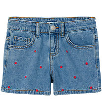 Name It Shorts - NkfBella - Noos - Medium Blue Denim/HEART EMBRO Name It Shorts - NkfBella - Noos - Medium Blue Denim/HEART EMBRO