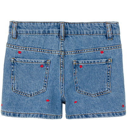 Name It Shorts - NkfBella - Noos - Medium Blue Denim/HEART EMBRO Name It Shorts - NkfBella - Noos - Medium Blue Denim/HEART EMBRO