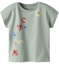 Name It T-shirt - NkfFabiala - Aqua Gray Name It T-shirt - NkfFabiala - Aqua Gray
