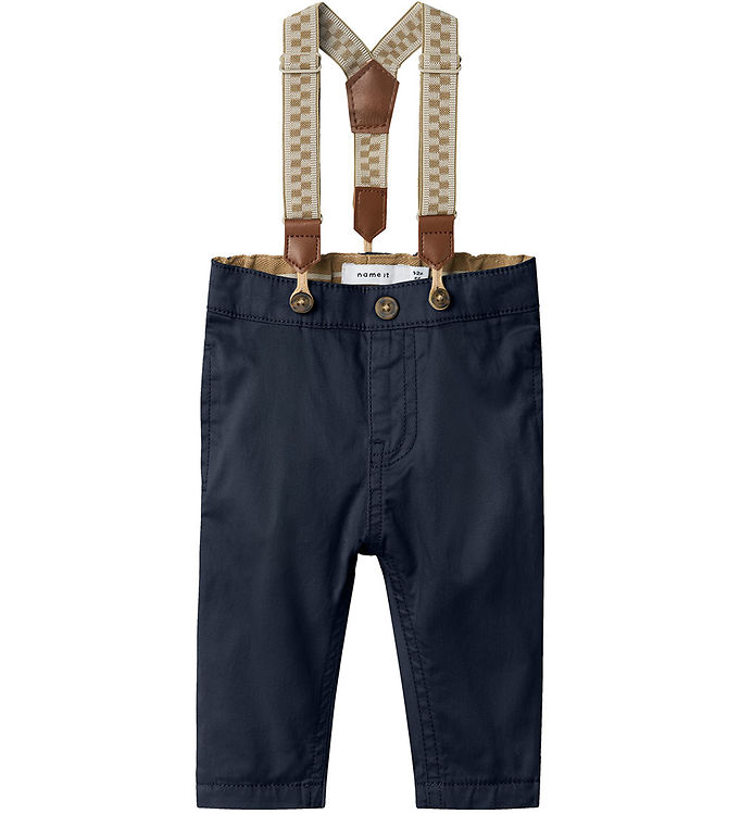 Name It Bukser m. Seler - NbmRyan - Dark Sapphire