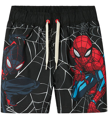 Name It Badeshorts - NmmMave - Spiderman - Sort
