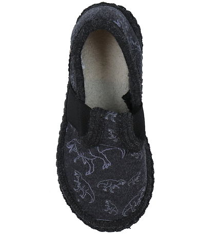 Living Kitzbühel Hjemmesko - Trashy Dino - Anthracite