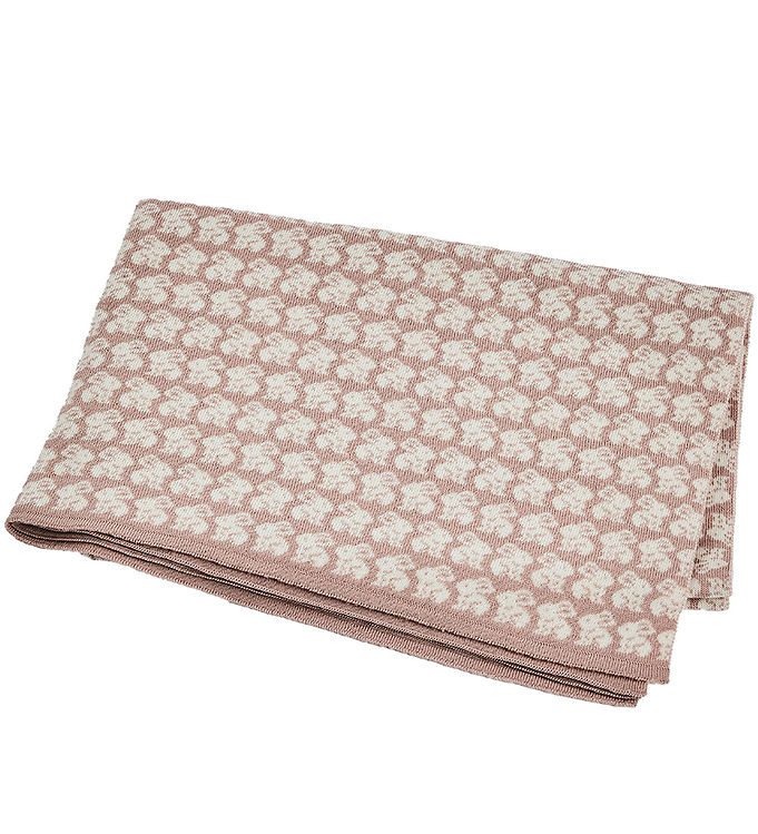 Smallstuff Babytæppe AO rabbits - Merino Wool Powder - 80x100 cm (70007-92)