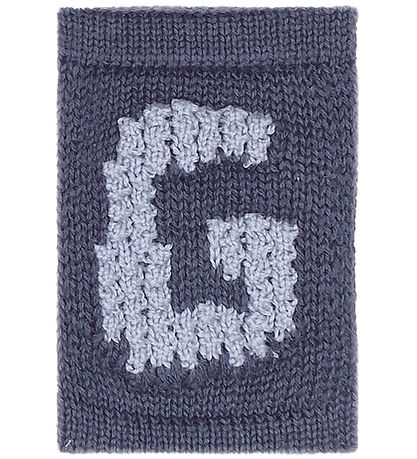 Smallstuff Strikket Bogstav - G - Blå Alfabet