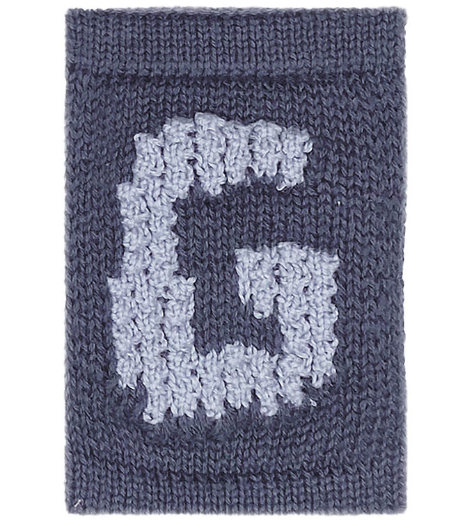 Smallstuff Strikket Bogstav - G - Blå Alfabet