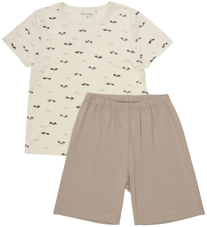 Minymo Børne Nattøjssæt i bambus - Overland Trek - 104