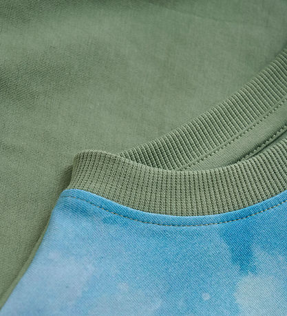 Minymo Blouse - Hedge Green w. Print