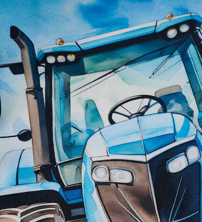 Minymo Bluse - Blue Nights m. Print