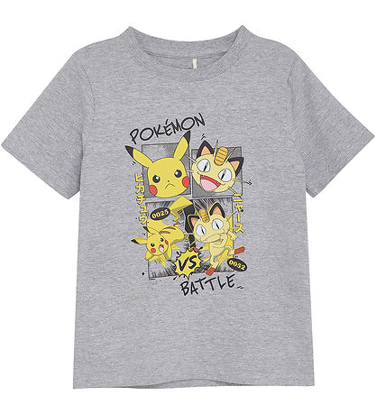 Minymo T-shirt - Pokémon - Grey Melange