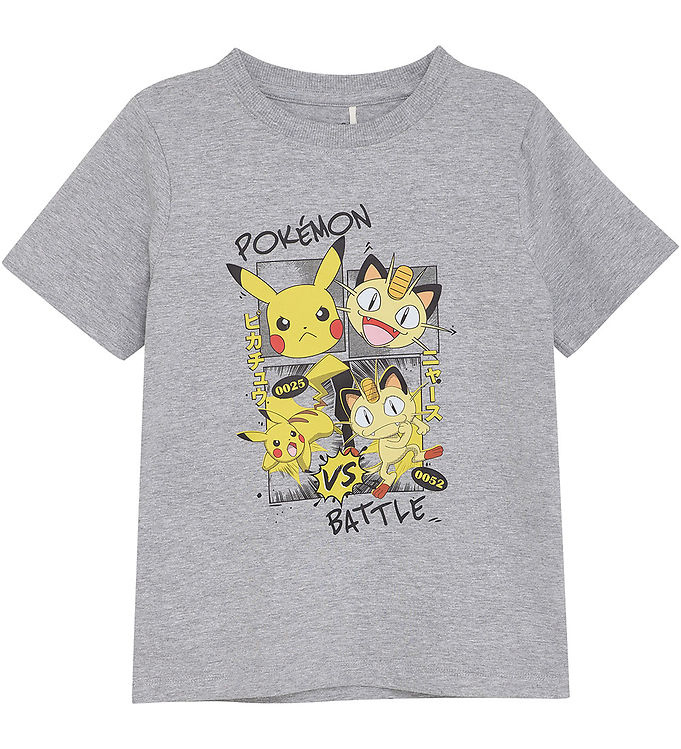 Minymo T-shirt - Pokémon - Grey Melange
