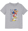 Minymo T-shirt - Paw Patrol - Grey Melange Minymo T-shirt - Paw Patrol - Grey Melange