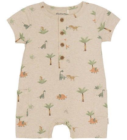 Minymo Sommerdragt - Light Beige Melange Minymo Sommerdragt - Light Beige Melange