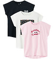Name It T-shirt - NkfViga - 3-pak - Ballerina/Dark Sapphire/Brig