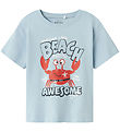 Name It T-shirt - NmmVagno - Celestial Blue/Crab