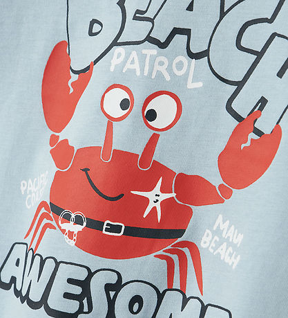 Name It T-shirt - NmmVagno - Celestial Blue/Crab