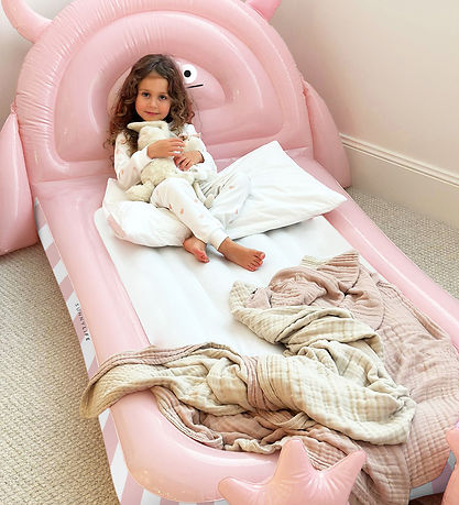 SunnyLife Børneseng - Oppustelig - Monster - Pink SunnyLife Børneseng - Oppustelig - Monster - Pink