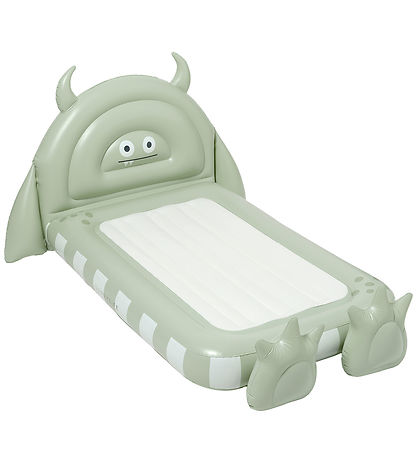 SunnyLife Børneseng - Oppustelig - Monster - Sage