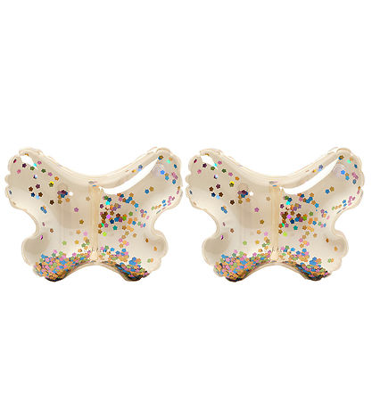 SunnyLife Badevinger - 3-6 år - Sommerfugl - Cotton Candy Glitte
