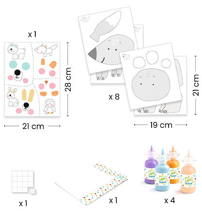 Djeco Kreasæt - Fingermaling - Messy Fun Djeco Kreasæt - Fingermaling - Messy Fun