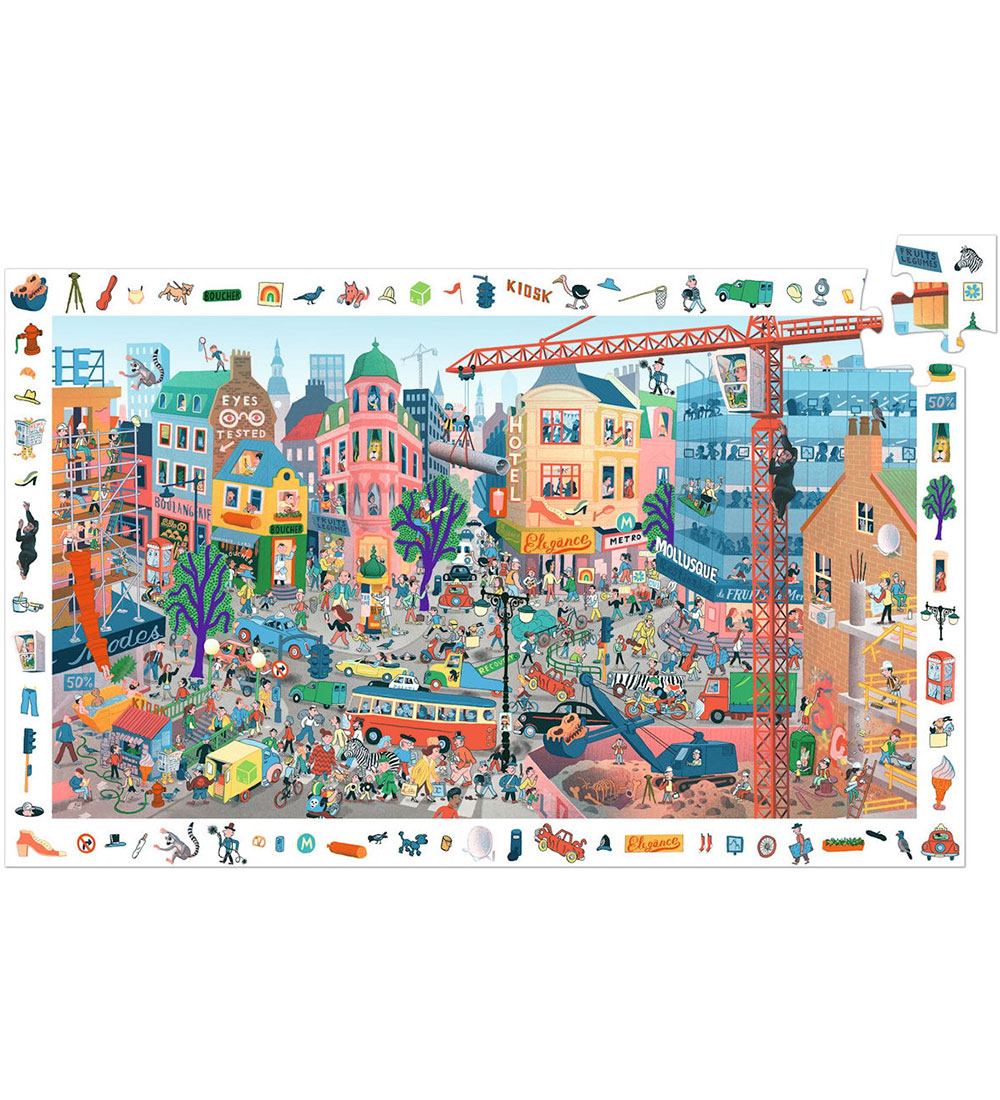 Djeco Puzzlespiel - 200 Teile - Die City - Djeco - One Size - Puzzlespiele