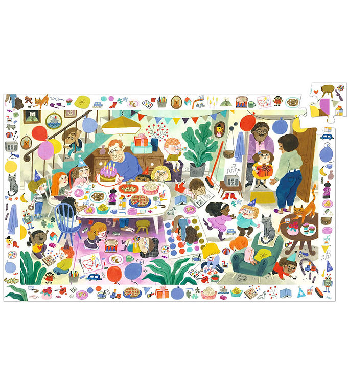 Djeco Puslespil - 54 Brikker - Birthday Party