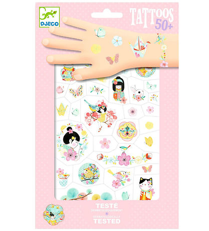 Djeco Tatoveringer - Sakura - 50+ Tatoveringer Djeco Tatoveringer - Sakura - 50+ Tatoveringer